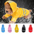 Pets Hooded Raincoats Reflective Strip
