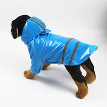 Pets Hooded Raincoats Reflective Strip