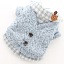 Winter Plaid Pet Shirt/Sweater For Small Pets