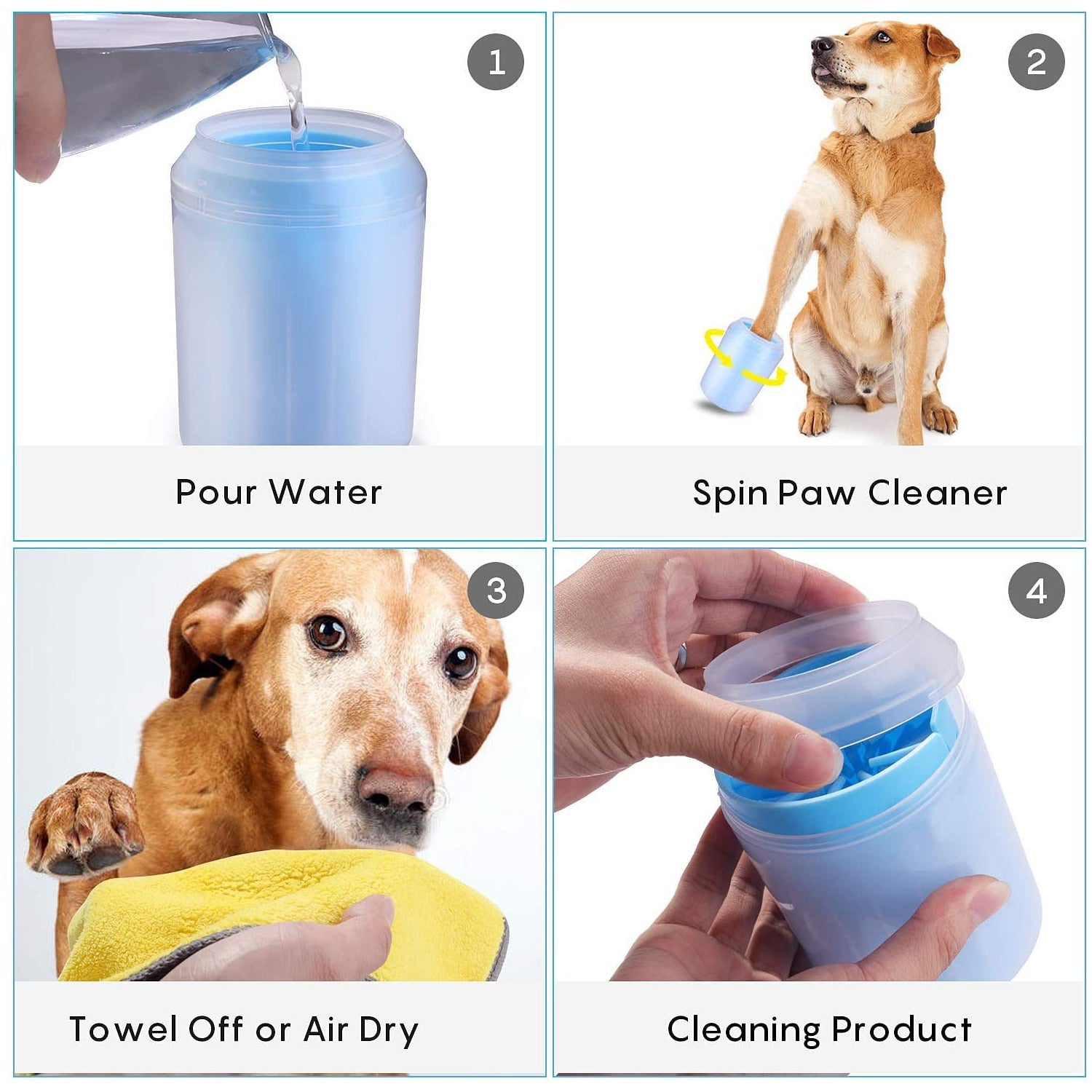Dog Paw Cleaner,soft Silicone Bristles For Dogs Or Cats
